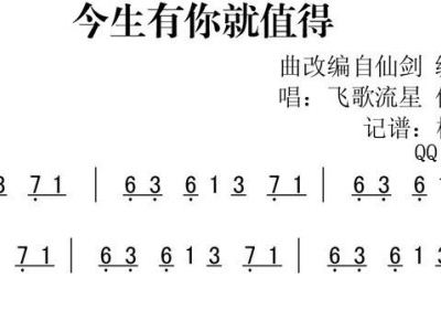 今生有你就值得 飞歌流星